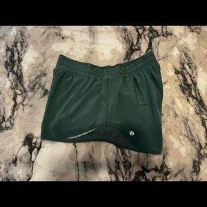 Lululemon Shorts, Color: Green, Size 10. Worn twice! Like new!